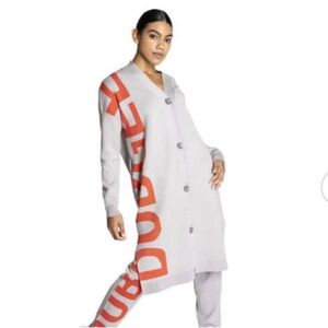 Dubgee by Whoopi cozy knit cardigan sweater set